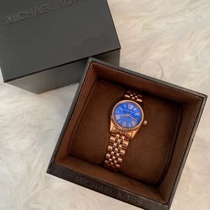 Michael Kors Watch With Blue Face NWOT